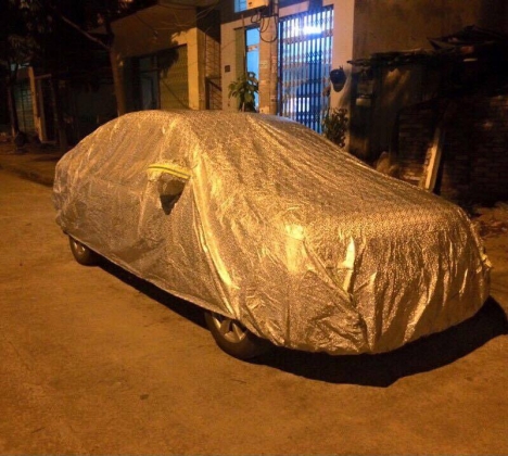 BẠT DÙ VÀ TRÁNG NHÔM CHO XE HƠI
