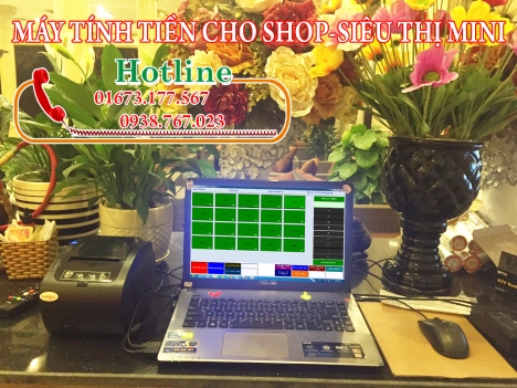 Máy bán hàng hiện đại quản lý thu chi cho shop