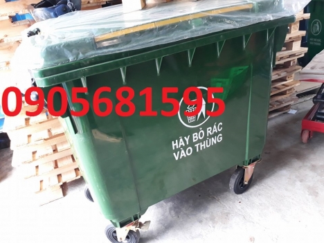 Cung cấp thùng rác môi trường 660 lít giá tốt Quảng Trị 0905681595