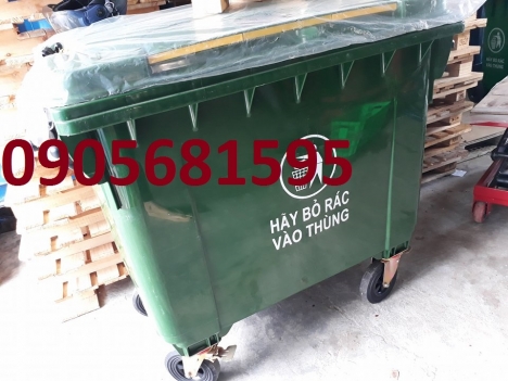 Cung cấp thùng rác môi trường 660 lít giá tốt Quảng Trị 0905681595