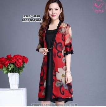 SET ĐẦM GIẤU BỤNG DỰ TIỆC KÈM ÁO KHOÁC HÀN QUỐC B723