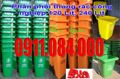 Giá thùng rác công cộng 120 lít giá rẻ có nắp kín