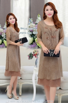 ĐẦM VOAN GIẤU BỤNG THANH LỊCH B634