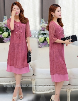 ĐẦM VOAN GIẤU BỤNG THANH LỊCH B634