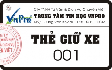 In nhanh thẻ VIP, in nhanh thẻ khách hàng thân thiết tại TPHCM