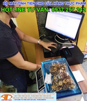 Bán máy tính tiền giá rẻ cho quán kem tại Long Xuyên, Châu Đốc