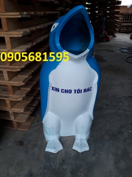Thùng rác hình thú- Chim Cánh cụt Quảng Trị 0905681595