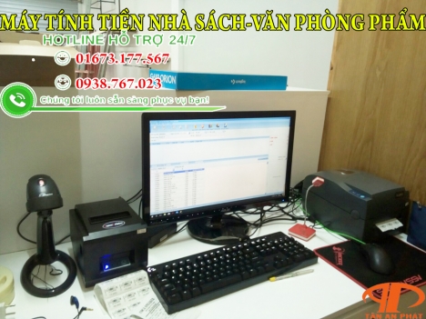 Máy tính tiền cho nhà sách, văn phòng phẩm tại Kiên Giang, Cà Mau
