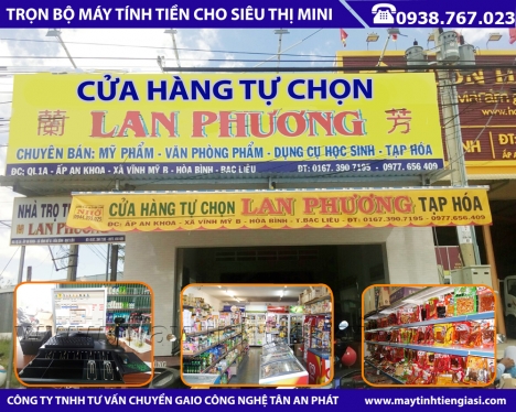 Phần mềm bán hàng cho siêu thị, cửa hàng tự chọn tại Cà Mau, Kiên Giang