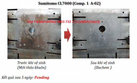 tẩy rửa khuôn ép nhựa sạch rỉ sét, dầu mỡ, cặn nhựa