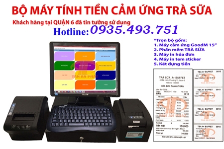 Máy tính tiền giá rẻ cho quán trà sữa tại Bắc Cạn