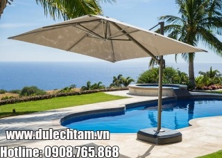 Dù lệch tâm che nắng mưa hiệu quả vượt trội