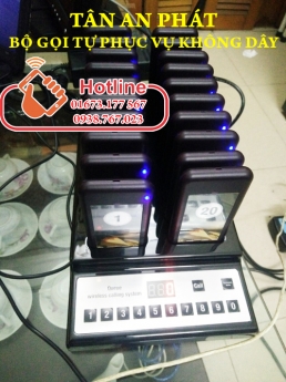 CHUÔNG GỌI TỰ PHỤC VỤ KHÔNG DÂY CHO QUÁN CAFÉ-TRÀ SỮA-THỨC ĂN NHANH