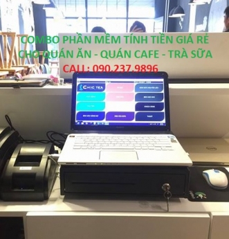 Bộ máy tính tiền giá rẻ cho quán ốc, quán nhậu, quán cafe