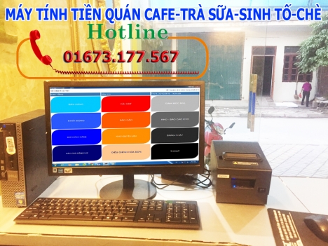 Máy tính tiền cho quán café-trà sữa tại Thốt nốt, Ninh Kiều, Cái Răng