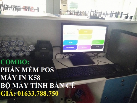 Bộ máy tính tiền giá rẻ cho quán ốc, quán nhậu, quán cafe