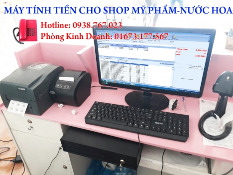 Bán máy tính tiền cho shop mỹ phẩm-shop nước hoa