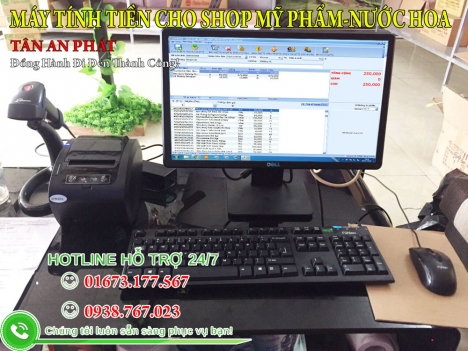 Bán máy tính tiền cho shop mỹ phẩm-shop nước hoa