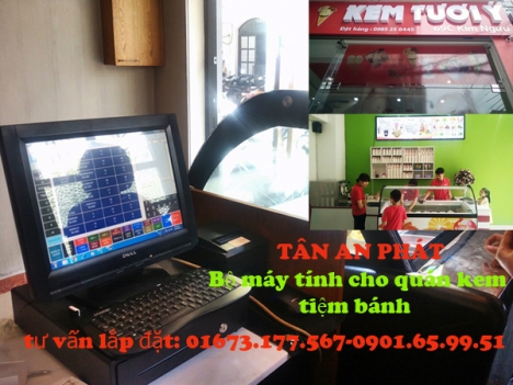Chuyên bán máy tính tiền cho quán kem, tiệm bánh