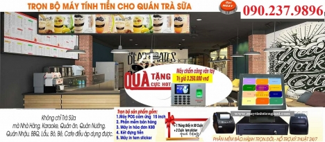 Các loại máy bán hàng cảm ứng dùng cho quán trà sữa