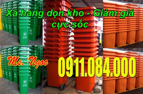 Chuyên phân phối giá thấp nhất thùng rác 120 lít