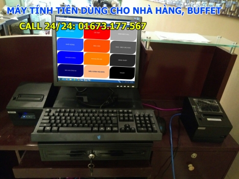 Máy tính tiền trọn bộ cho quán buffet