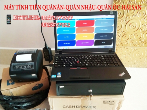 Máy tính tiền quán ăn tại Vĩnh Long