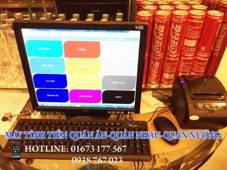 Máy tính tiền quán ăn tại Vĩnh Long