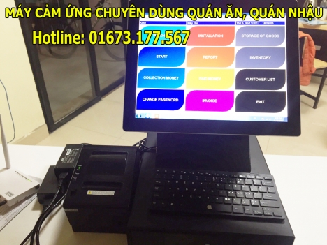 Bán máy tính tiền quán ăn tại Bạc Liêu