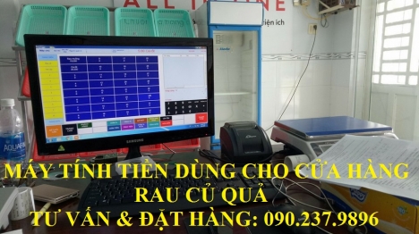 Máy tính tiền dùng cho cửa hàng bán trái cây