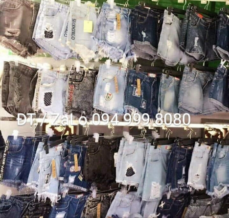 Sỉ quần bò sooc zip kaki nam nữ đẹp giá từ 60k