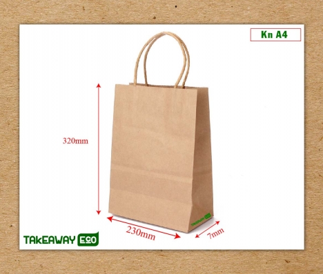 Túi giấy Kraft takeaway