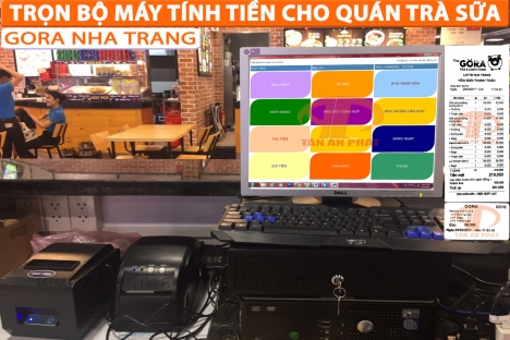 bán máy tính tiền cho quán trà sữa giá rẻ trọn bộ