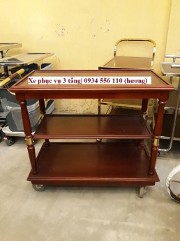 Xe đẩy phục vụ nhà hàng, xe đẩy dọn phòng, xe đẩy thu dọn bát đĩa, xe đẩy dọn vệ sinh