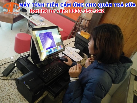 Bán máy tính tiền cảm ứng giá rẻ cho quán trà sữa tại Cần Thơ