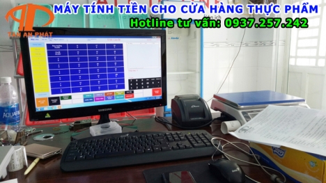 Bán máy tính tiền cho cửa hàng thực phẩm, quán kem tại Cần Thơ