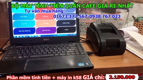 Bán máy tính tiền dùng cho quán café tại Bình Dương