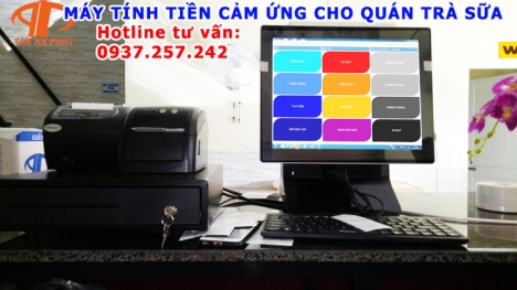 Bán máy tính tiền cảm ứng giá rẻ cho quán trà sữa tại Cần Thơ