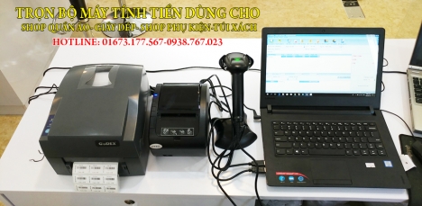 Máy tính tiền dùng cho shop mỹ phẩm tại Bình Dương