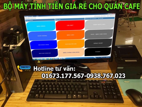 Bán máy tính tiền dùng cho quán café tại Bình Dương