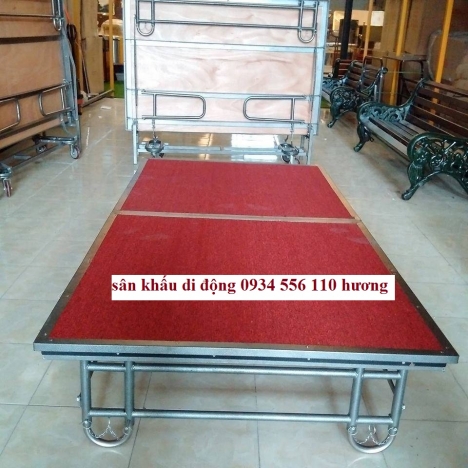 Sân khấu di động, sân khấu lắp ghép, sân khấu gấp gọn có bánh xe