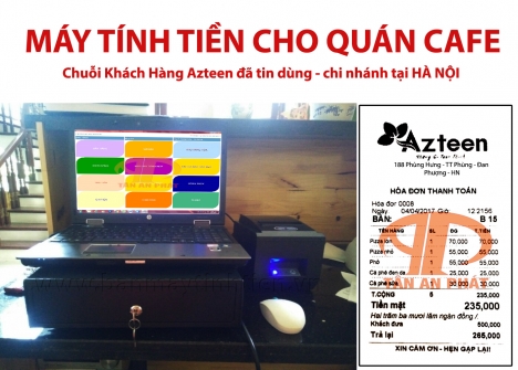 máy tính tiền quán cafe