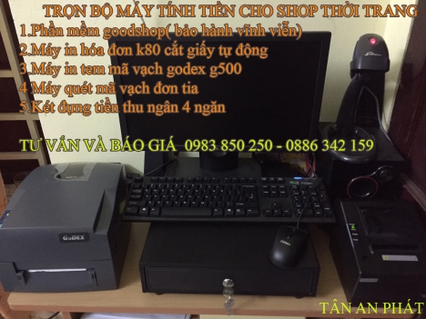 Máy tính tiền cho shop thời trang nhỏ,lẻ