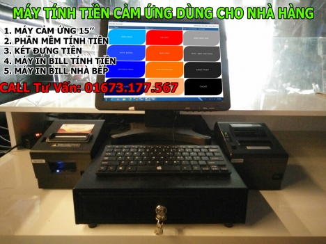Máy tính tiền cảm ứng trọn bộ cho Nhà Hàng