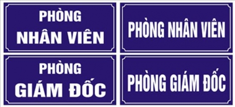 biển tên công ty chất liệu inox,mica giá rẻ tại