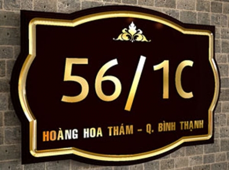 biển tên công ty chất liệu inox,mica giá rẻ tại