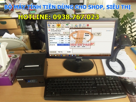 Máy tính tiền cho shop trọn bộ tại Hà Tĩnh, Nghệ An