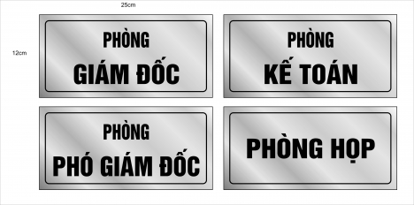 biển tên công ty chất liệu inox,mica giá rẻ tại