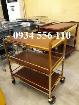 Xe đẩy phục vụ đồ ăn nhà hàng, xe đẩy chở rượu, xe đẩy chở đồ ăn nhà hàng, khách sạn
