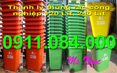 Chuyên cung cấp giá sỉ thùng rác 240 lít tại Bình Thuận